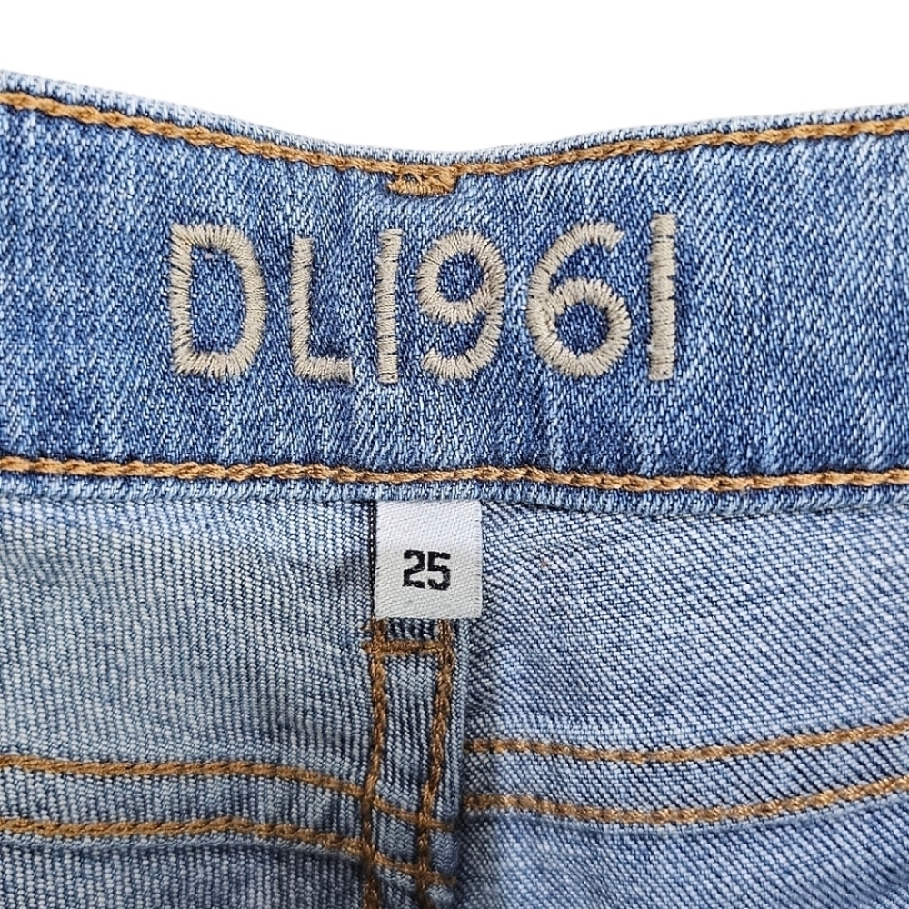 DL1961 Azalea Relaxed Skinny Distressed Denim Jeans 29" Inseam Cotton Casual 25 - Picture 12 of 14